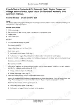 Case IH Early Riser 1225 troubleshooting guide for fault code 21nn3 Clutch Control ECU solenoid voltage error.