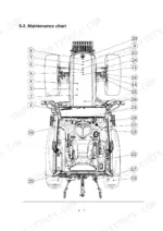 Case IH FARMALL 60B maintenance chart diagram showing numbered lubrication and service points on the tractor chassis.