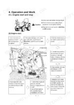 Case IH FARMALL 60B operator manual page showing engine start procedure steps, controls diagram, and safety cautions.