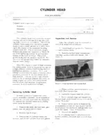 Case IH Farmall Cub Tractor cylinder head specifications, removal procedures, and carbon cleaning service instructions.