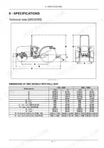 Case IH Farmall 75N–105N 2WD tractor dimensions diagram and specifications table.