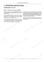 Case IH Farmall 110A–140A operating instructions for new machine run-in period and engine load guidelines.