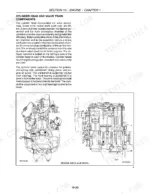 Case IH Farmall 40, 45, 50 engine cylinder head, valve train, and block cross-section diagrams for N844 and N844L models.