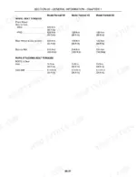 Case IH Farmall 40/45/50 wheel bolt and ROPS attaching bolt torque specification table.