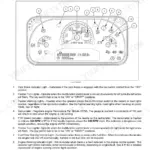 Case IH FARMALL 45C, FARMALL 55C instrument panel diagram showing numbered gauges, warning lights, and indicator descriptions.