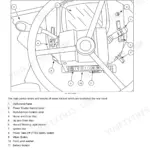 Case IH Farmall 55A-75A tractor cab interior – instrument console controls and key list