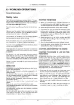 Case IH Farmall 55A-75A operator manual – working operations, safety rules, and engine starting procedures