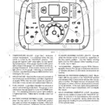 Case IH Farmall 40B CVT, 45B CVT, 50B CVT instrument panel diagram and indicator light descriptions.