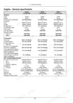 Case IH Farmall 40B CVT, 45B CVT, 50B CVT engine, capacity, and air conditioning specifications table.