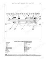 Case IH JX1060C, JX1070C, JX1075C MFD transfer box sectional view of drive gear electrohydraulic coupling components.