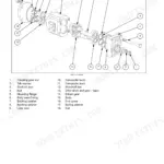Case IH JX55T, JX75T tractor hydraulic fixed displacement pump exploded view showing gears, seals, and bushings.