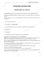 Case IH JX80U, JX90U, JX100U operating instructions for pre-use inspection and tractor control familiarization.