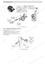 Case IH L103, L104, L105, L106, L107, L108, L795 hydraulic lock valve exploded view and torque specifications.