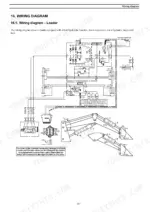 Case IH L103, L104, L105, L106, L107, L108, L795 loader hydraulic and electrical wiring diagram with boom suspension.
