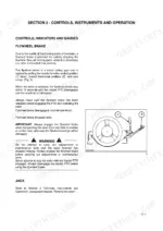 Case IH LBX-series square baler flywheel brake operation diagram showing engaged and disengaged positions.