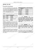 Case IH Magnum 225-335 powershift transmission operating instructions, gear speed options, and oil temperature shift limits.