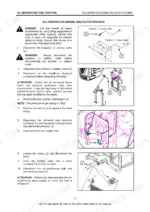 Case IH MAXXFARM 60, U60, U55, U47, U43 service manual page for separating engine and clutch housing procedures.