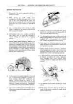 Case IH Maxxum MXU100–MXU135 safety procedures for driving and operating the tractor.
