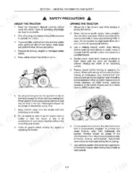 Case IH MXU100-135 tractor safety precautions and driving rules.