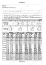 Case IH Precision Hoe 800, Precision Air Hoe Drill bolt torque specification table for various SAE grades and sizes.