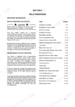 Case IH Puma 165-210 operator manual Section 3 Field Operations table of contents