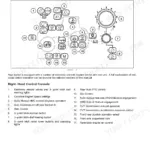 Case IH Puma 130-160 CVX right-hand integrated control panel diagram and switch index.