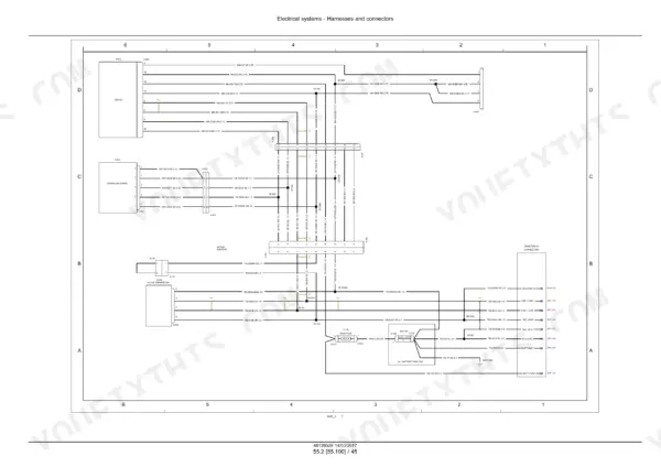 Case IH RB545 Silage Pack, RB545 SP Silage Pack wiring diagram for display, GPS, and tractor harness connectors.