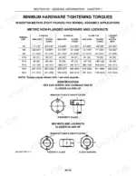 case-ih-rbx452-rbx462-round-baler-repair-manual-6-71260en-torque-18.webp Case IH RBX452, RBX462, RBX452-462 torque table for metric non-flanged hardware, locknuts, and bolt identification markings.