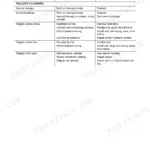 Case IH RBX453, RBX463 troubleshooting table for hydraulic tailgate cylinder problems, causes, and corrections.