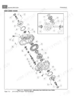 Case IH Scout Utility Vehicle exploded view diagram of the transaxle differential, input shaft, and output shafts.