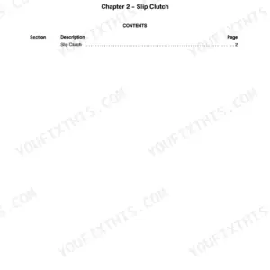 Case IH SMX91, SMX91 Mower-Conditioner table of contents for Section 31, Chapter 2: Slip Clutch PTO components.