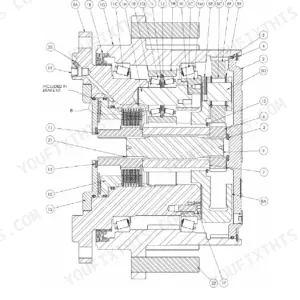 Case IH SPX3310, SPX3200, SPX3185, SPX3150, Class III SPX Series Patriot Sprayers, SPX Series final drive and planetary assembly drawing C014.