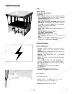 Case IH ST450, ST470, ST 450 Tiger III, ST 470 Tiger III specifications for cab, electrical, and fuel systems.