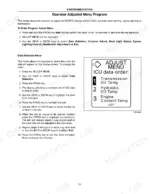 Case IH Steiger Series Tractor Operator Adjusted Menu Program and ICU data order display screen configuration procedure.