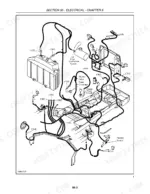 Case WDX901–WDX1701 electrical wiring harness diagram showing air filter, header drive, and neutral switches.
