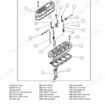 Case Iii Agriculture S4Q2, S4Q, S4Q-Y161GT, S4Q2-Y161GT exploded view diagram of the engine cylinder head assembly.