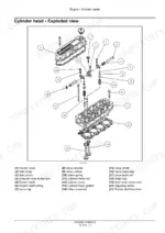Case Iii Agriculture S4Q2, S4Q, S4Q-Y161GT, S4Q2-Y161GT exploded view diagram of the engine cylinder head assembly.