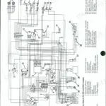 Case/international 235, 235H, 245, 255, 265, 275 electrical wiring diagram showing battery, alternator, and light circuits.
