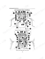 Case International 533, 633, 733, 833, 933 tractor operator manual page showing instrument and control panel diagrams.