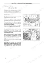 Case MAXXUM 110-140 Tractors: Engine hood opening, gas strut, and retaining strap maintenance procedures and diagrams.