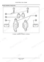 Case NEF, ENGINES NEF Tier 3, F4CE9484, F4CE9684, F4DE9484, F4DE9684, F4DE9687, F4GE9484, F4GE9684, F4HE9484, F4HE9684 exploded view of engine rocker assembly components including screws, bracket, shafts, and rockers.