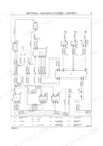 Case RB454, RB464 electrical wiring diagram showing controller, relays, actuators, and sensor connections.