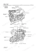 cfdbdb9c-b-specs-9 Yanmar 4JH2E, 4JH2-TE, 4JH2-HTE, 4JH2-DTE, 4JH2-UTE exterior engine view diagrams showing components and labels.