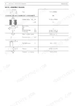 Cnh F5AE9484, F5AE9454, F5CE9484, F5CE9454, F5CE5454 engine assembly clearance data table for pistons and cylinders.
