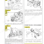 Cnh F5AE9484, F5AE9454, F5CE9484, F5CE9454, F5CE5454 engine overhaul procedures for crankshaft torque and piston assembly.