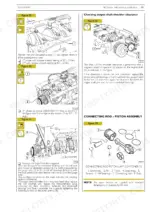 Cnh F5AE9484, F5AE9454, F5CE9484, F5CE9454, F5CE5454 engine overhaul procedures for crankshaft torque and piston assembly.
