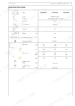 Cnh F5AE9484, F5AE9454, F5CE9484, F5CE9454, F5CE5454 main engine specifications table for F5CE9454C, G, and E models.