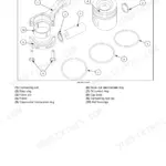 Cnh Industrial Cursor 9 Engine exploded view of connecting rod, piston, rings, pin, and bearings with numbered parts list.
