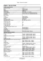 cnh-industrial-f3dfe613f-b001-to-f3dfe613j-b002-engine-service-manual-47869999-specs-22.webp Cnh Industrial F3DFE613F*B001, F3DFE613F*B002, F3DFE613G*B001, F3DFE613G*B002, F3DFE613J*B001, F3DFE613J*B002, Cursor 13 Engine service limits and specifications table for cylinder block, pistons, and valve timing.