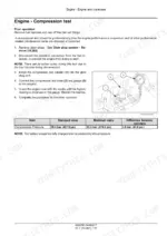 Cnh Industrial L3C19-T1, L3C19-T2, L3C19-T3, L3C19-T4, L3C19-T5 engine compression test procedure, gauge diagram, and pressure specs.